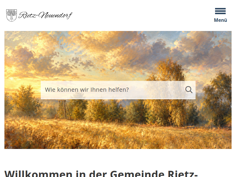 Reisepass beantragen / Gemeinde Rietz-Neuendorf
