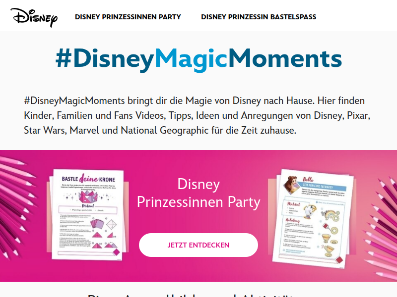 Disney Magic Moments - Ideen, Videos und mehr | DE