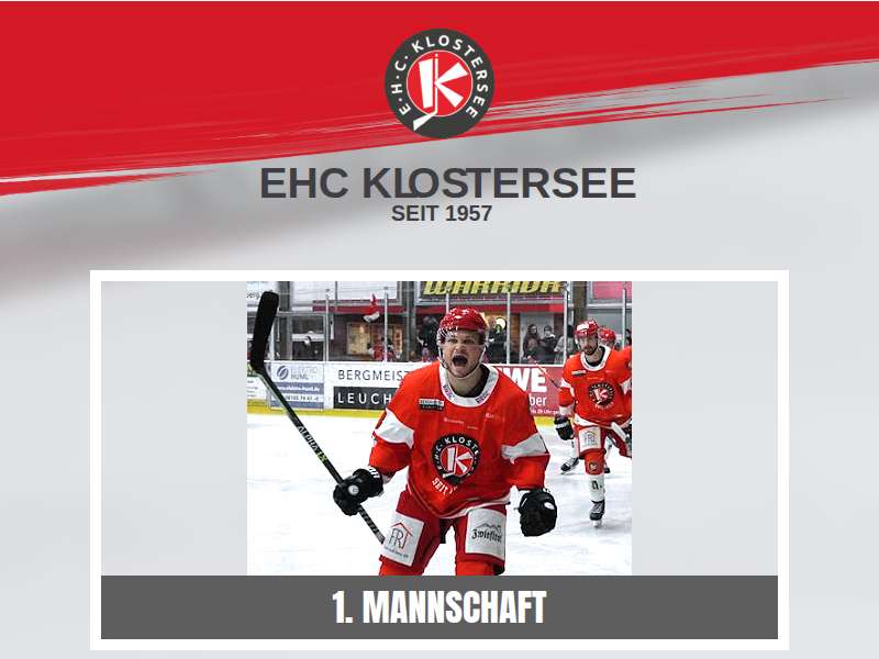 EHC Klostersee – TEV Miesbach 6:2 (2:1, 2:0, 2:1) – EHC Klostersee e.V.