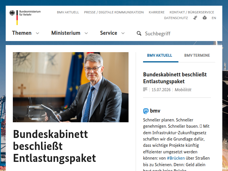 BMV - Deutschlands Wasserstraßen – Wirtschaftsfaktoren und Naturräume