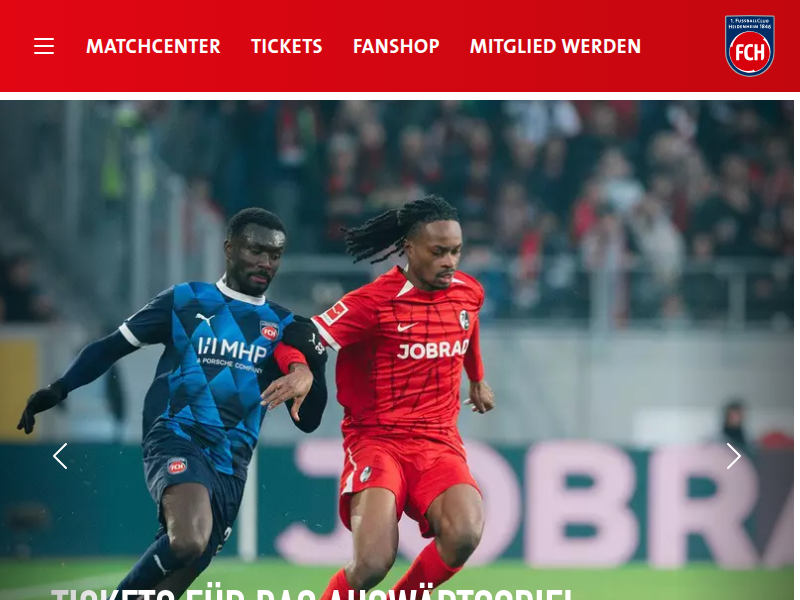 Freistoßwunder verzaubert die SGE | 1. FC Heidenheim 1846 e. V.