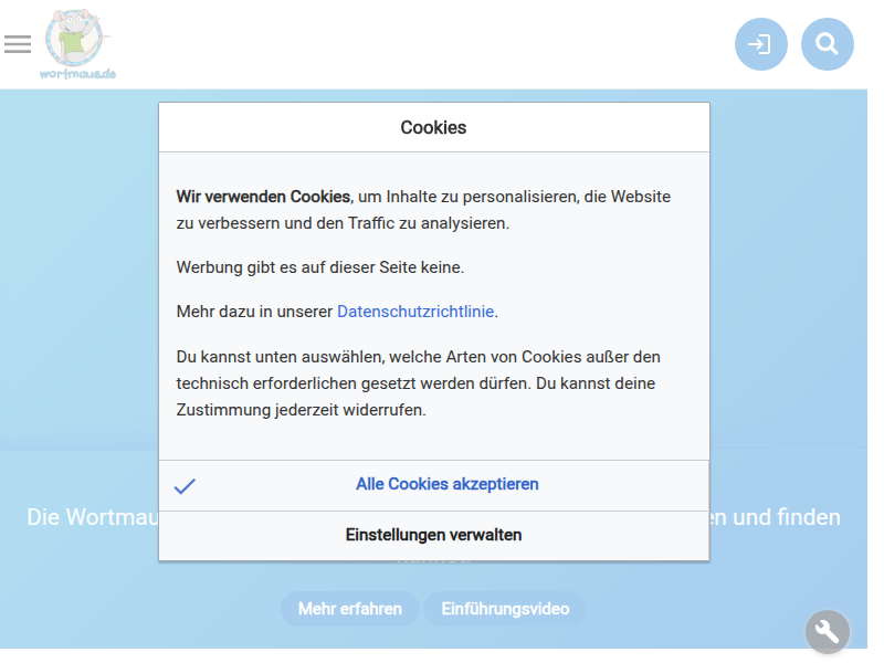 Wortmaus:Datenschutz – Wortmaus