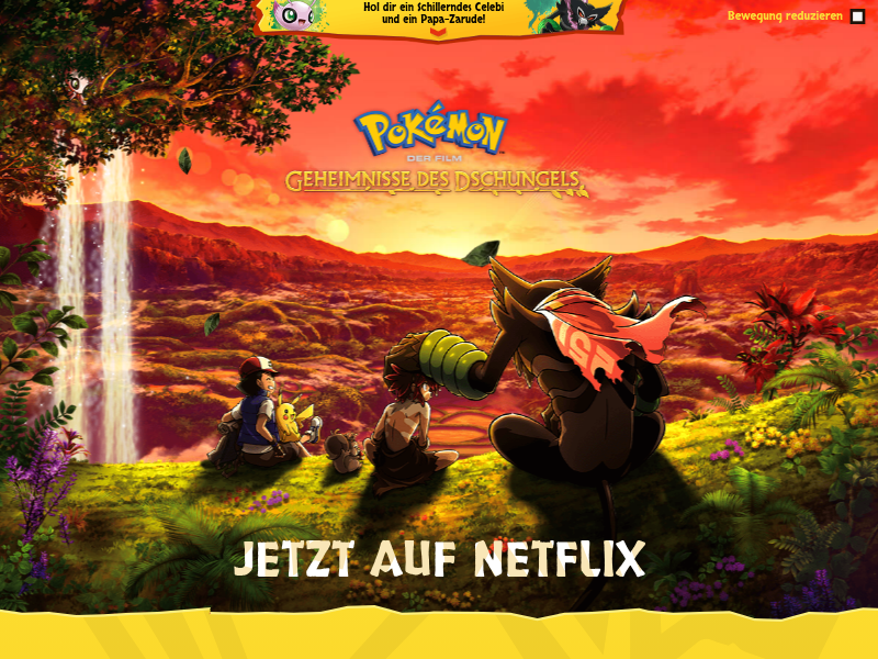 La película Pokémon Los secretos de la selva