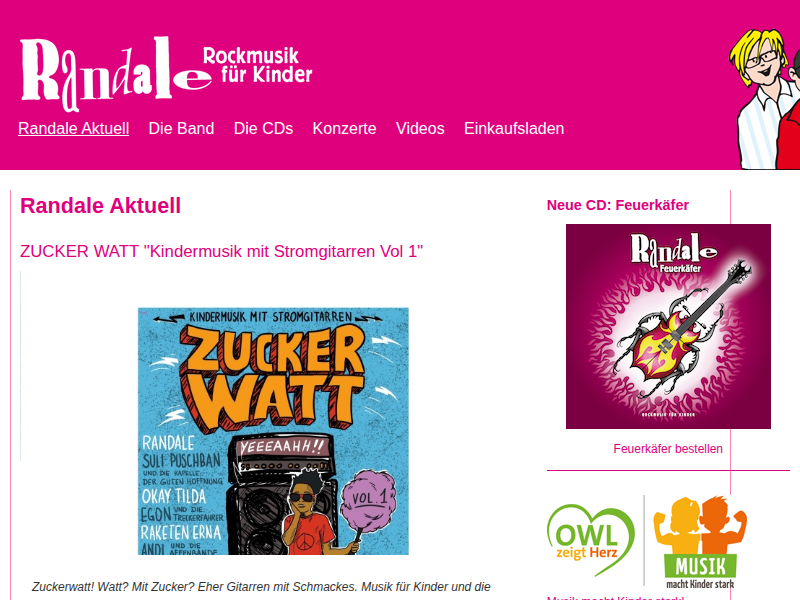 Konzert muss leider ausfallen! | Randale – Rockmusik für Kinder