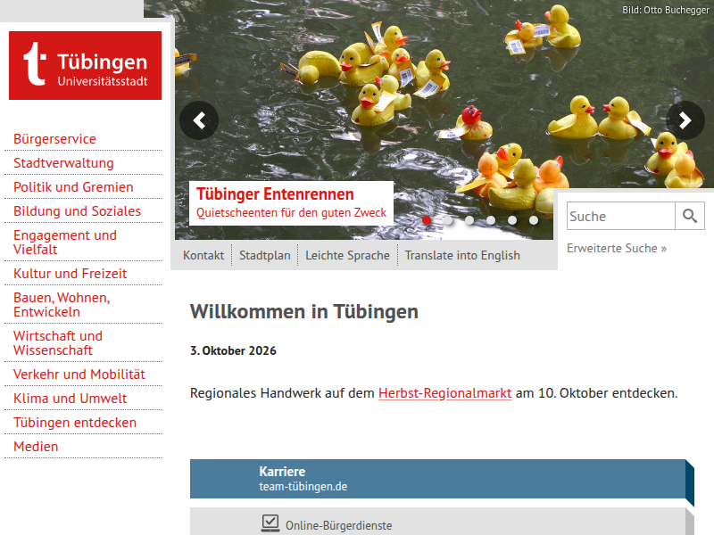 Die kleine große Stadt – Tübingen in 60 bewegten Sekunden - Universitätsstadt Tübingen