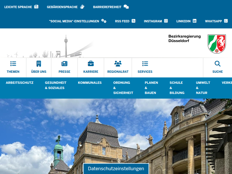 Tagesordnung der 59. Sitzung des Planungsausschusses | Bezirksregierung Düsseldorf