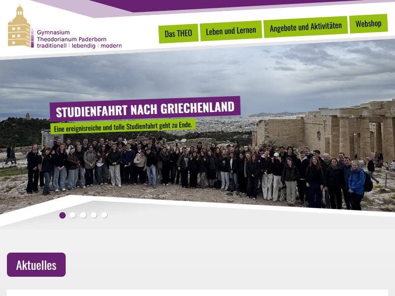 Sonne, Wind und alte Steine - Griechenland - Studienfahrtenblogs - Angebote und Aktivitäten - Gymnasium