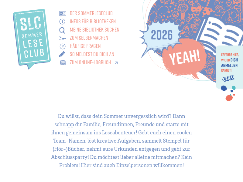 Sommerleseclub NRW: Infos zu deiner Bibliothek Stadtbibliothek Leverkusen - Sommerleseclub 2025 – Die Sommeraktion eurer Stadtbücherei