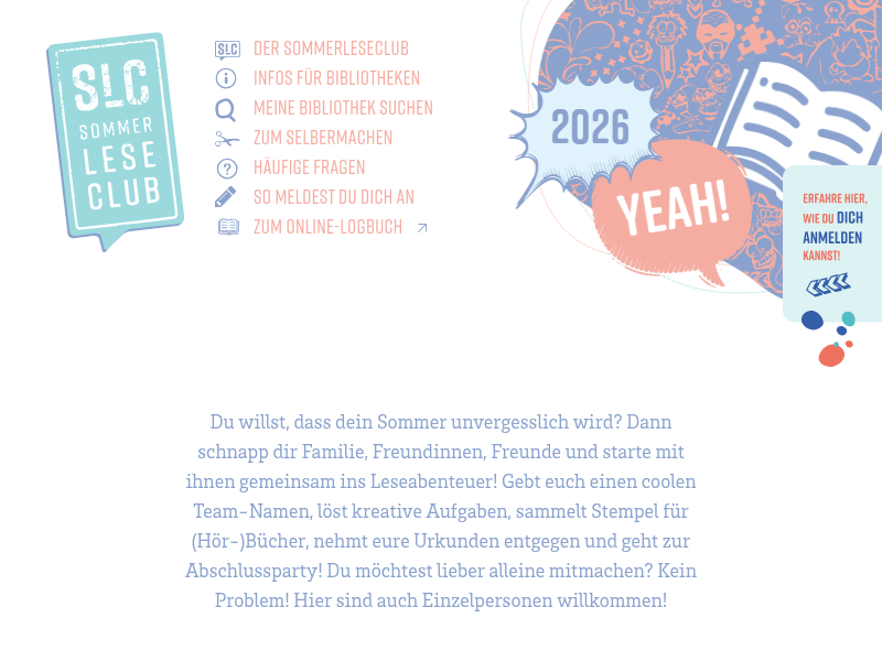Sommerleseclub NRW: Das Konzept - Sommerleseclub 2025 – Die Sommeraktion eurer Stadtbücherei