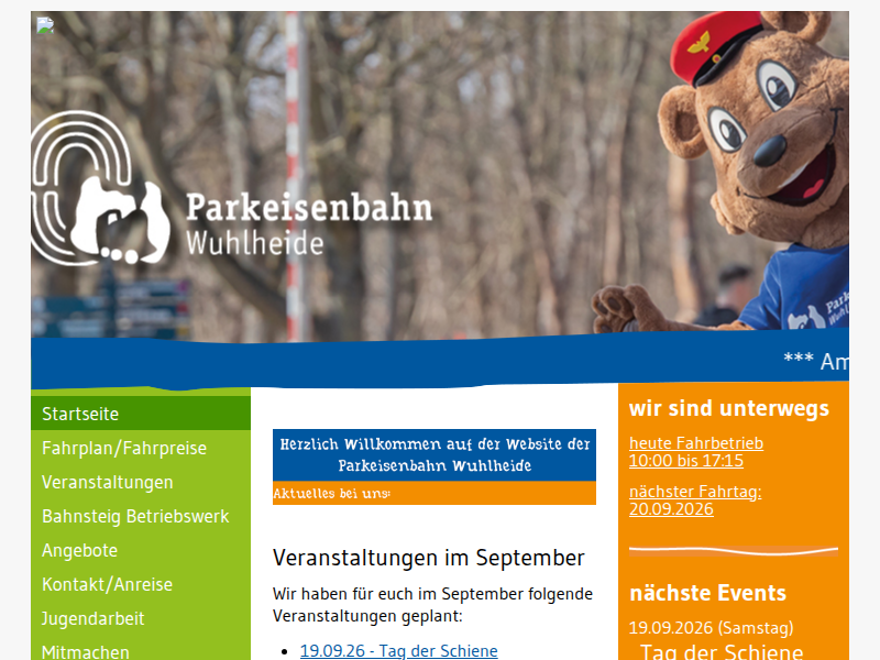 Schwellenpatenschaft - Parkeisenbahn Wuhlheide
