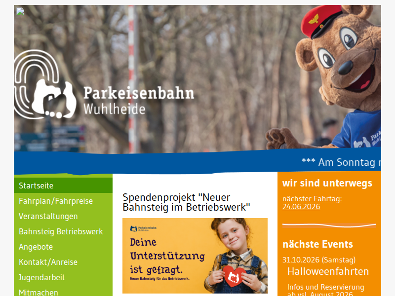 Schwellenpatenschaft - Parkeisenbahn Wuhlheide