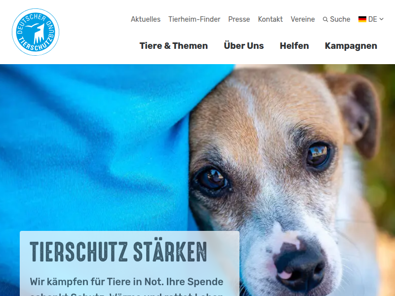 Als Unternehmen helfen - Deutscher Tierschutzbund