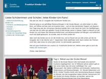 Goethe-Universität — Frankfurt Kinder-Uni