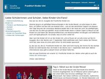 Goethe-Universität — Frankfurt Kinder-Uni