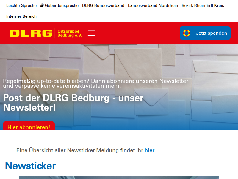 News | DLRG Ortsgruppe Bedburg e.V.