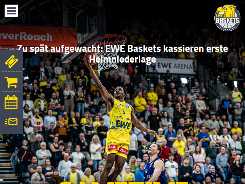 EWE Baskets Oldenburg - News - Playoffs beginnen für EWE Baskets an der Wolga
