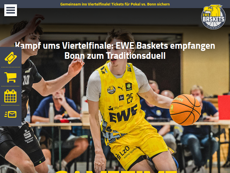 EWE Baskets Oldenburg - News - Tischler glänzt- Schroeder mit starkem Finish