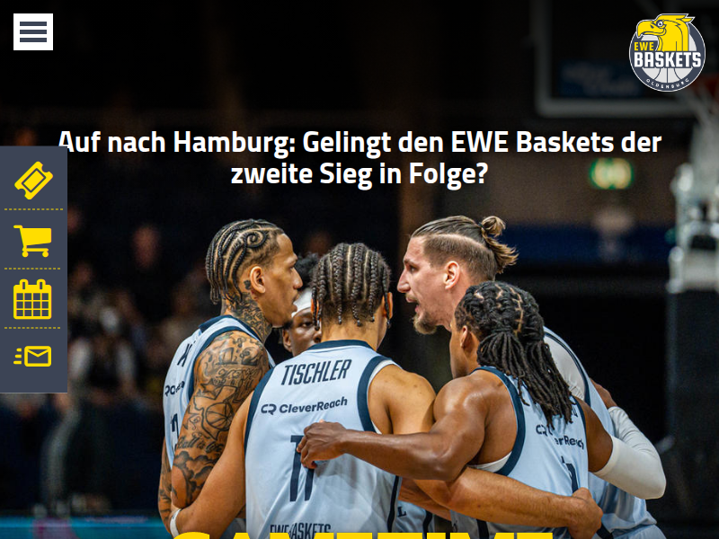 EWE Baskets Oldenburg - News - Arbeitssieg in Rostock: NBBL festigt Playoff-Kurs mit 81:68-Auswärtserfolg