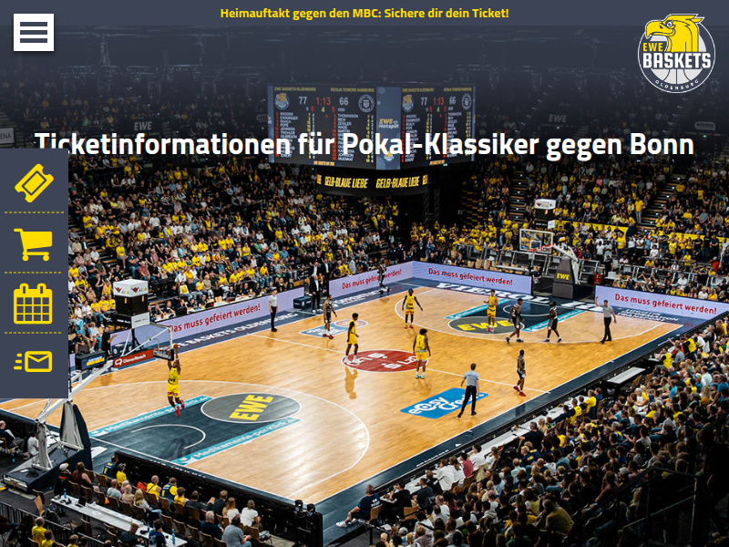 EWE Baskets Oldenburg - News - Kirche und Sport begegnen sich im EWE Baskets Club Center