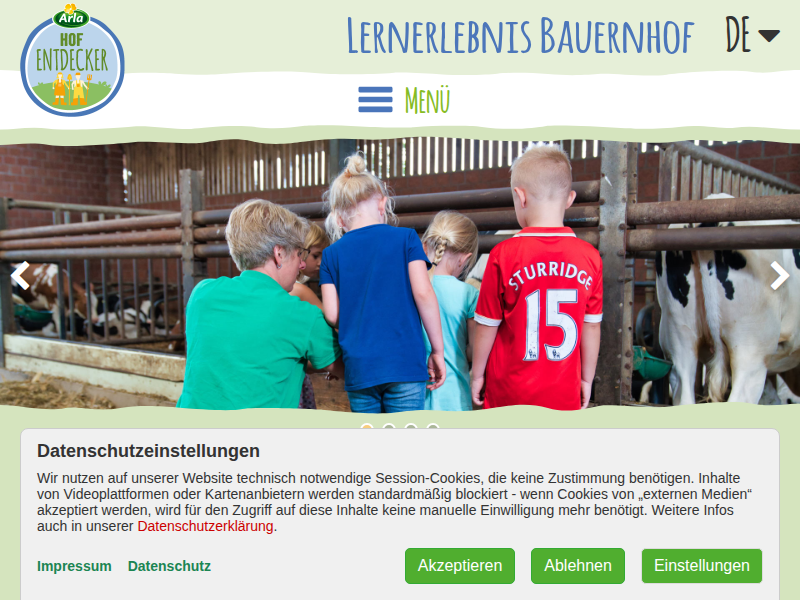 Anmeldung zum Arla Hofentdecker Programm