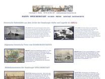 historische Ansicht Hamburg St. Pauli Landungsbruecken - Fährhaus, Segelschiffe - Hamburgensien als Geschenke zu Jubilaeume, weihnachten geburtstag // fotoarchiv-hamburg.de