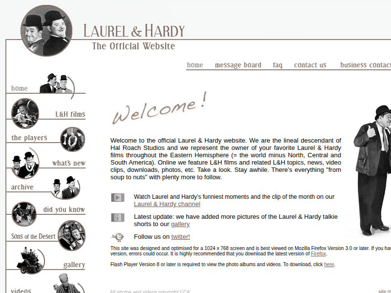 Laurel & Hardy - The Official Website