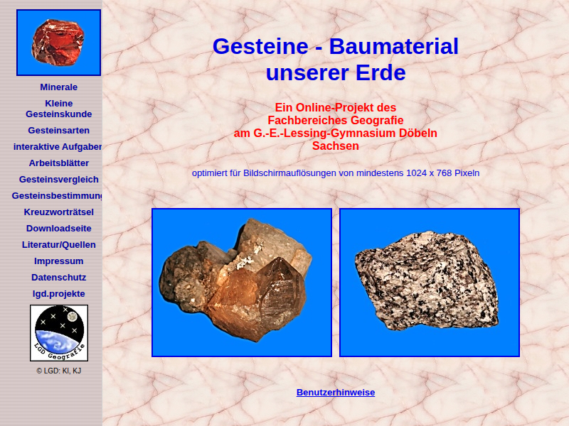 Gesteine - Baumaterial unserer Erde
