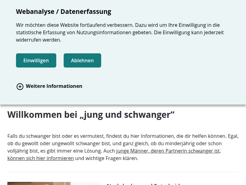 Ärztliche Hilfe und Vorsorge - schwanger-unter-20.de