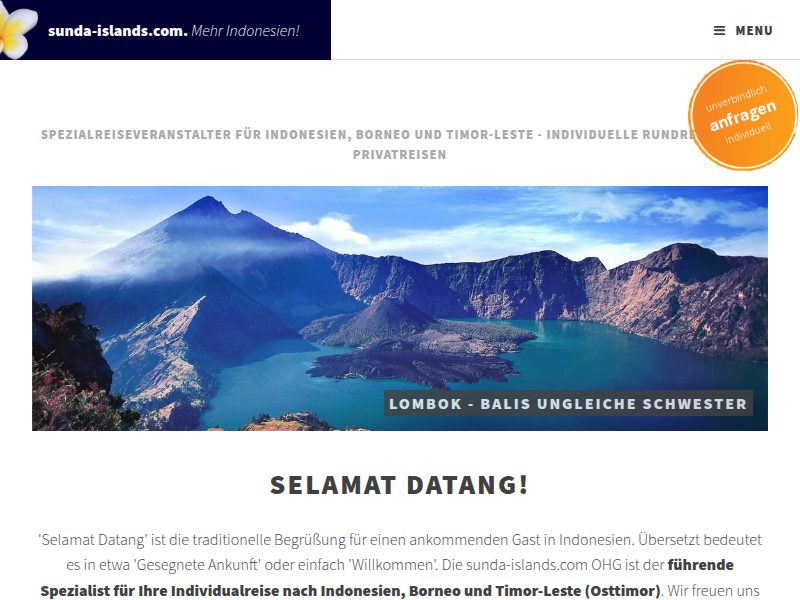 Gunung Tambora, Sumbawa, Indonesien - sunda-islands.com Lexikon