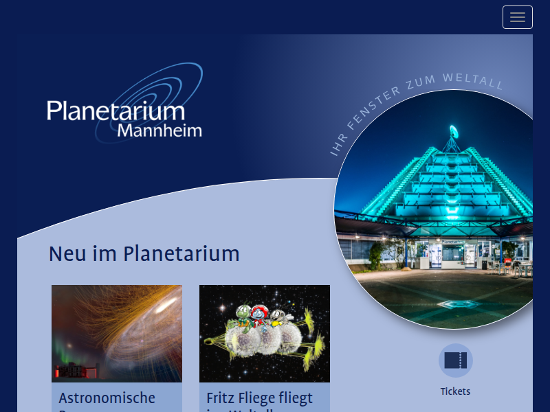 Home ǀ Planetarium Mannheim