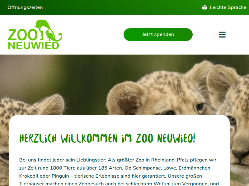 Schick in Schale geworfen – Zoo Neuwied