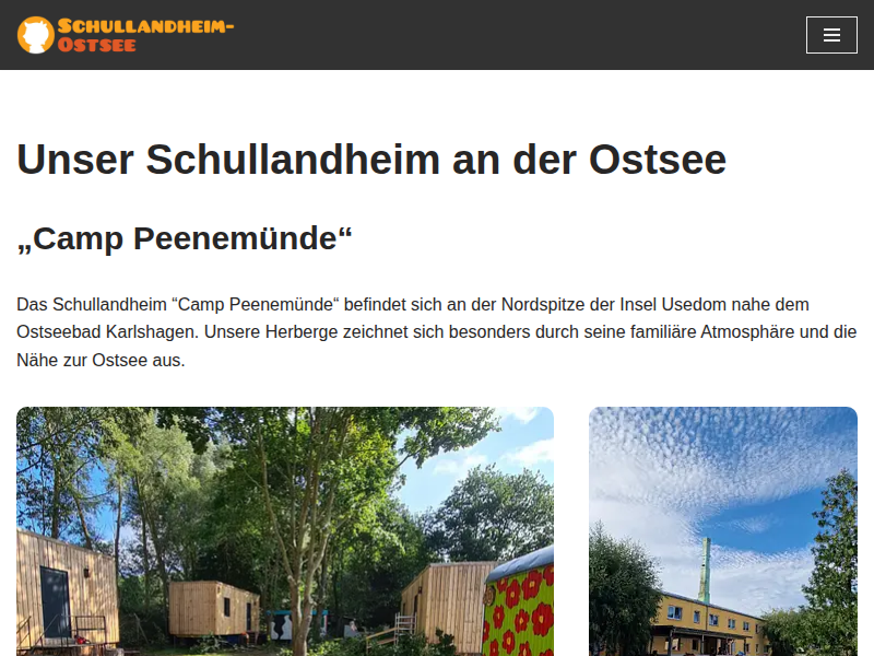 Urlaub im Feriendorf – Übernachtung in neuen Tiny House-Wohnwagen – Schullandheim-Ostsee.de