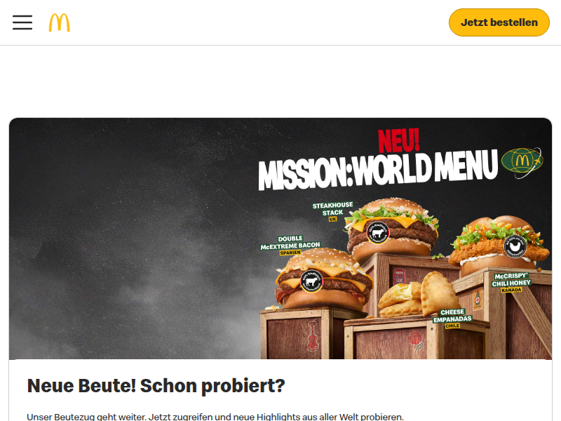 Veggie | McDonald’s® Deutschland