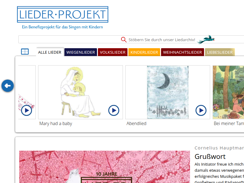 »Hanno Dönneweg« im Liederprojekt