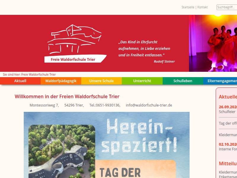 Vortrag "Was brauchen Kinder für die gesunde Entwicklung ihres Immunsystems" von Dr. med. Thomas Hardtmuth ( 15.09.2022, 20.00 Uhr) | Freie Waldorfschule Trier