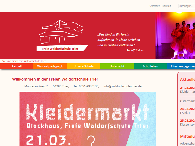 Fachunterricht | Freie Waldorfschule Trier