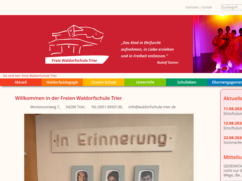 Mitteilungen | Freie Waldorfschule Trier