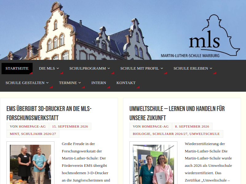 MINT-EC-Akademie DNA-Analyse – Martin-Luther-Schule Marburg