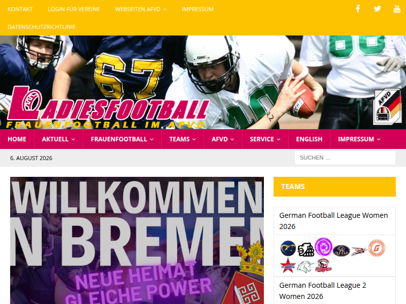 Newsmeldung (Archiv) – Ladiesfootball