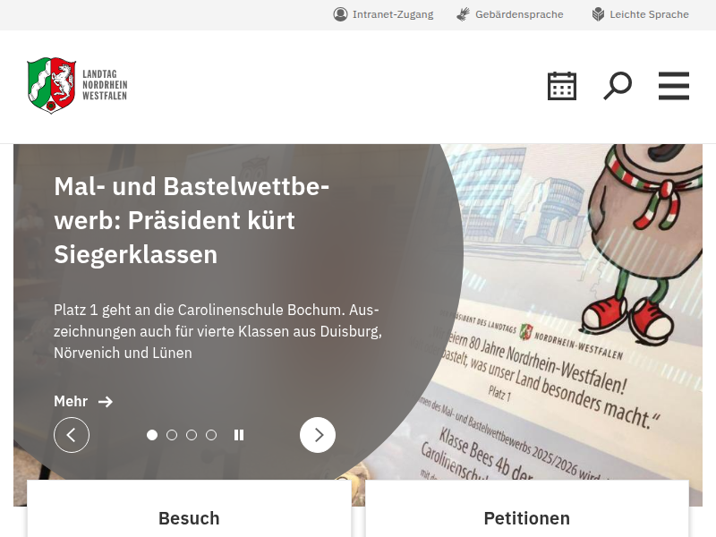 Landtag NRW: Meldungen und Berichte