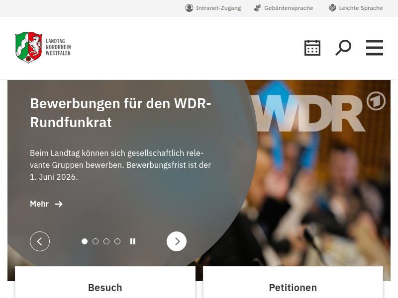 Landtag NRW: Festakt und Ausstellung zum Reformationsjubiläum