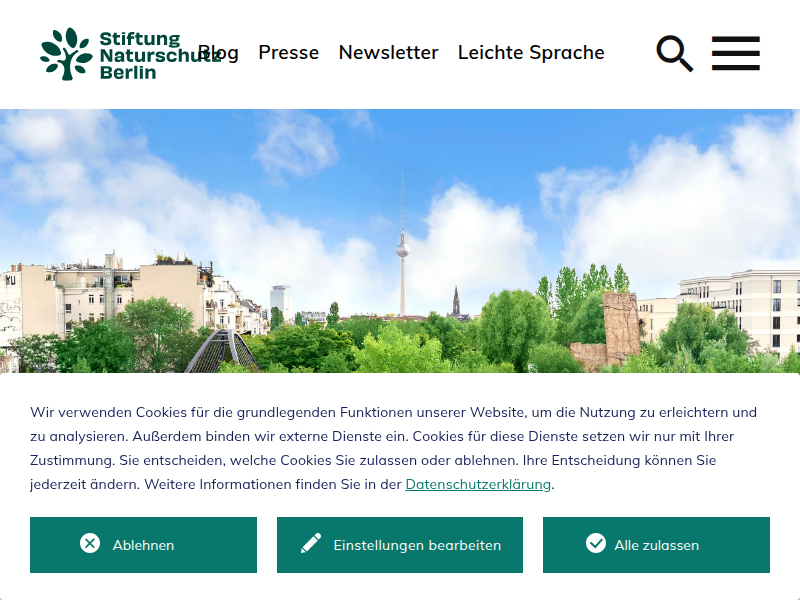 Schriftliche Anfrage: Rummelsburger Bucht - Stiftung Naturschutz Berlin