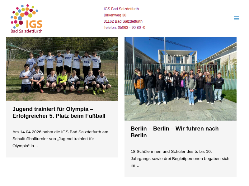 Klasse 6b auf Zeitreise ins alte Ägypten - IGS Bad Salzdetfurth