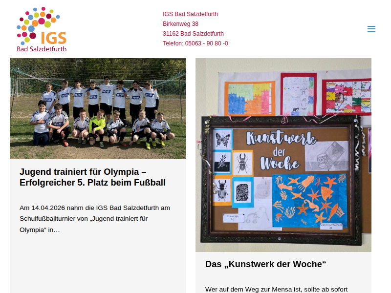 Schulpraktika für Studierende - IGS Bad Salzdetfurth