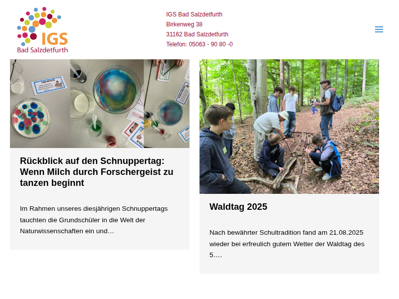 Unser Schulpate: Bernd Westphal - IGS Bad Salzdetfurth