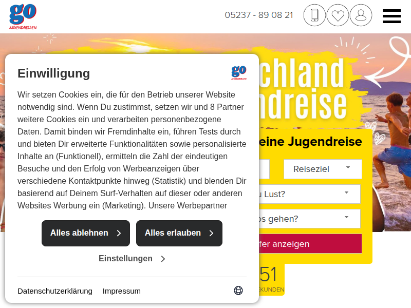 Links zu Freunden von GO Jugendreisen