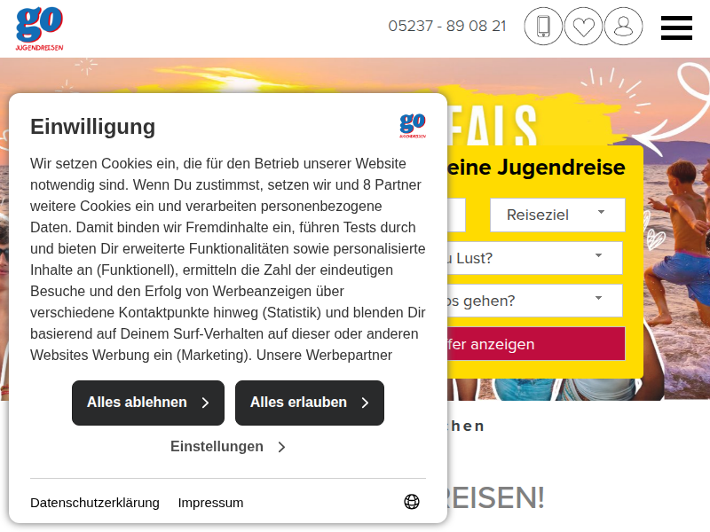 Jugendreise 2025 - Sommerferien Berlin, Brandenburg & Hamburg