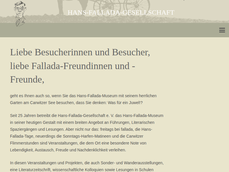 Hans Fallada in Berlin – Ein Leben als Schriftsteller und in Abhängigkeit – Hans-Fallada-Gesellschaft
