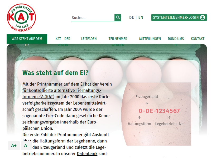 Was steht auf dem Ei? - KAT-Verein