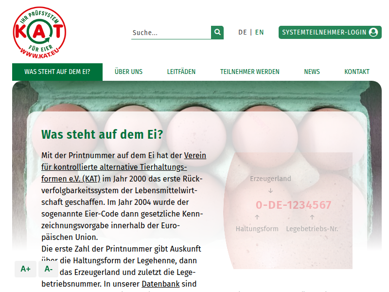 PM_KAT 2-Jahresbilanz Verbot Kükentöten - Was steht auf dem Ei? - KAT-Verein